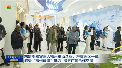 东盟周嘉宾深入福州重点企业、产业园区一线 感受“福州智造”魅力 探寻广阔合作空间