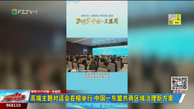 高端主题对话会在榕举行 中国—东盟共商区域治理新方案