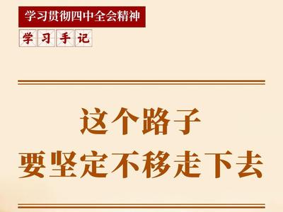 学习手记｜这个路子要坚定不移走下去