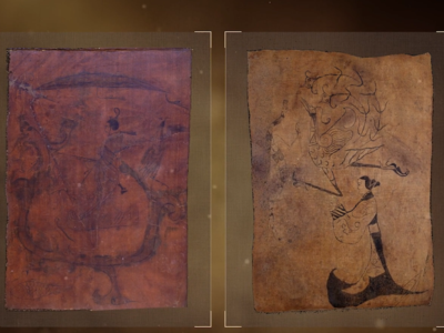 国宝时刻·人物御龙帛画 人物龙凤帛画