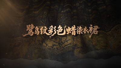《国宝时刻·鹭鸟纹彩色蜡染衣裙》探寻百年染织技艺里的生态智慧