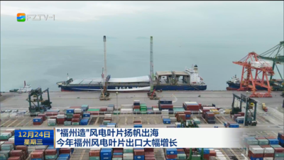 “福州造”风电叶片扬帆出海 今年福州风电叶片出口大幅增长