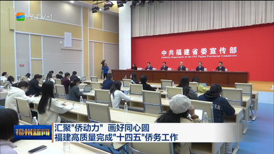 汇聚“侨动力” 画好同心圆 福建高质量完成“十四五”侨务工作