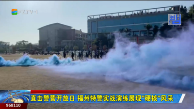 直击警营开放日 福州特警实战演练展现“硬核”风采