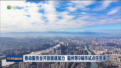 推动服务业开放提速加力 福州等9城市试点任务来了