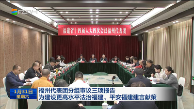 福州代表团分组审议三项报告 为建设更高水平法治福建、平安福建建言献策