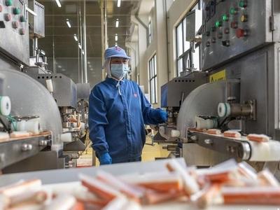 福州：“福渔”游四海 年货加工忙