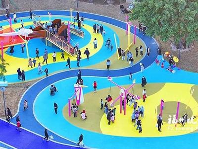 罗源松山湖公园儿童乐园“圈粉”