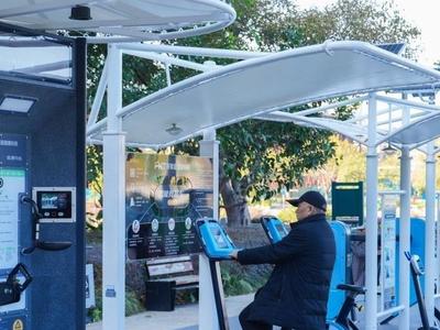 光明港公园设施焕新迎客