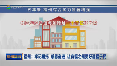 福州：牢记嘱托 感恩奋进 让有福之州更好造福于民