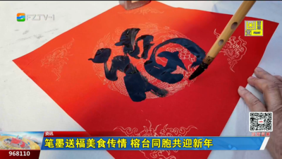 笔墨送福美食传情 榕台同胞共迎新年