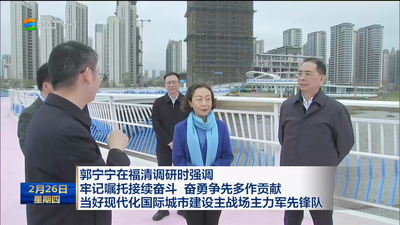 郭宁宁在福清调研时强调 牢记嘱托接续奋斗 奋勇争先多作贡献 当好现代化国际城市建设主战场主力军先锋队