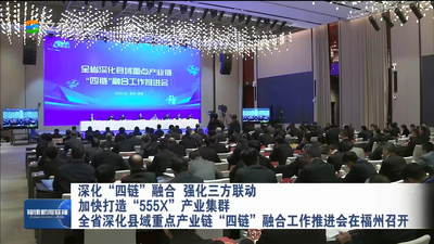 深化“四链”融合 强化三方联动 加快打造“555X”产业集群 全省深化县域重点产业链“四链”融合工作推进会在福州召开