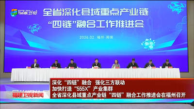 深化“四链”融合 强化三方联动 加快打造“555X”产业集群 全省深化县域重点产业链“四链”融合工作推进会在福州召开