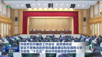 市政府召开廉政工作会议 吴贤德讲话 坚定不移推进政府党风廉政建设和反腐败斗争 为实现“十五五”良好开局提供坚强保障