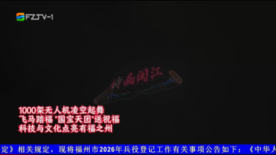 来福州 过福年 闽江夜空上演璀璨烟花无人机秀