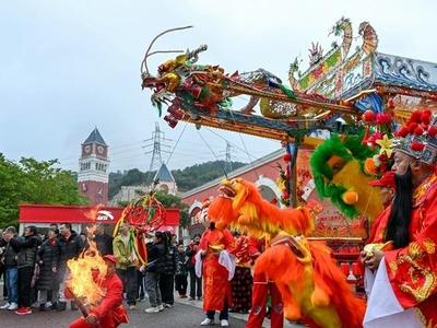 连江仁山拉线狮带来地道年味