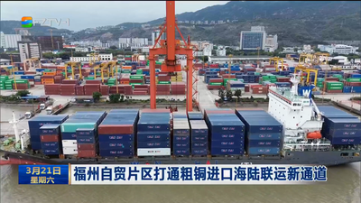 福州自贸片区打通粗铜进口海陆联运新通道