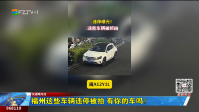 福州这些车辆违停被拍 有你的车吗？