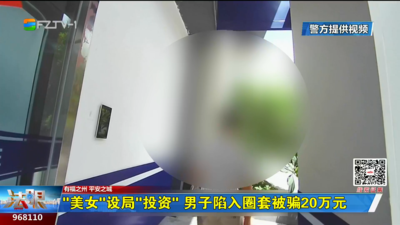 “美女”设局“投资” 男子陷入圈套被骗20万元