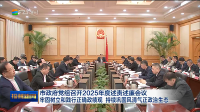 市政府党组召开2025年度述责述廉会议 牢固树立和践行正确政绩观 持续巩固风清气正政治生态