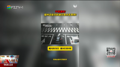 干得漂亮！福州这些司机被交警点名表扬！