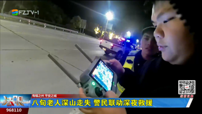 八旬老人深山走失 警民联动深夜救援
