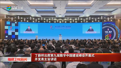 丁薛祥出席第九届数字中国建设峰会开幕式并发表主旨讲话