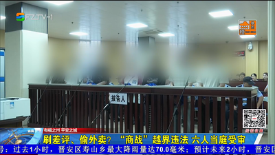 刷差评、偷外卖？“商战”越界违法 六人当庭受审