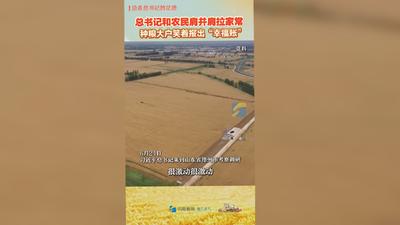 总书记和农民肩并肩拉家常 种粮大户笑着报出“幸福账”