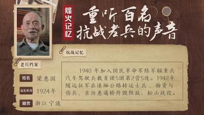 重听百名抗战老兵的声音丨梁慧国：滇缅公路上的汽车兵，亲历松山战役