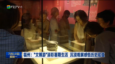 福州：“文博游”添彩暑期生活 沉浸观展感悟历史底蕴
