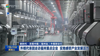 新时代·发现中国（福州站）外媒探访行 外媒代表团走访福州重点企业 实地感受产业发展活力