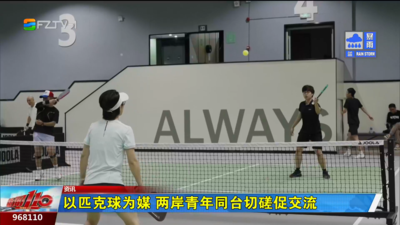 以匹克球为媒 两岸青年同台切磋促交流