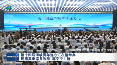 第十四届海峡青年连心汇在榕举办 周祖翼出席并致辞 郭宁宁主持