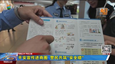 平安宣传进商圈 警民共筑“安全墙”