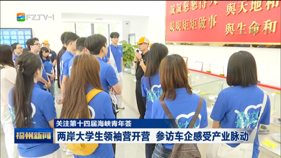 关注第十四届海峡青年荟 两岸大学生领袖营开营 参访车企感受产业脉动