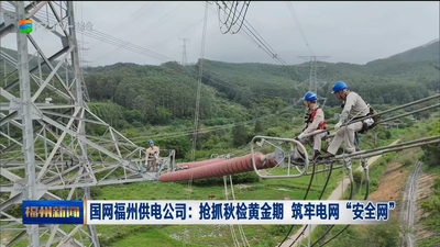 国网福州供电公司：抢抓秋检黄金期 筑牢电网“安全网”