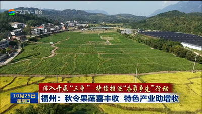 福州：秋令果蔬喜丰收 特色产业助增收
